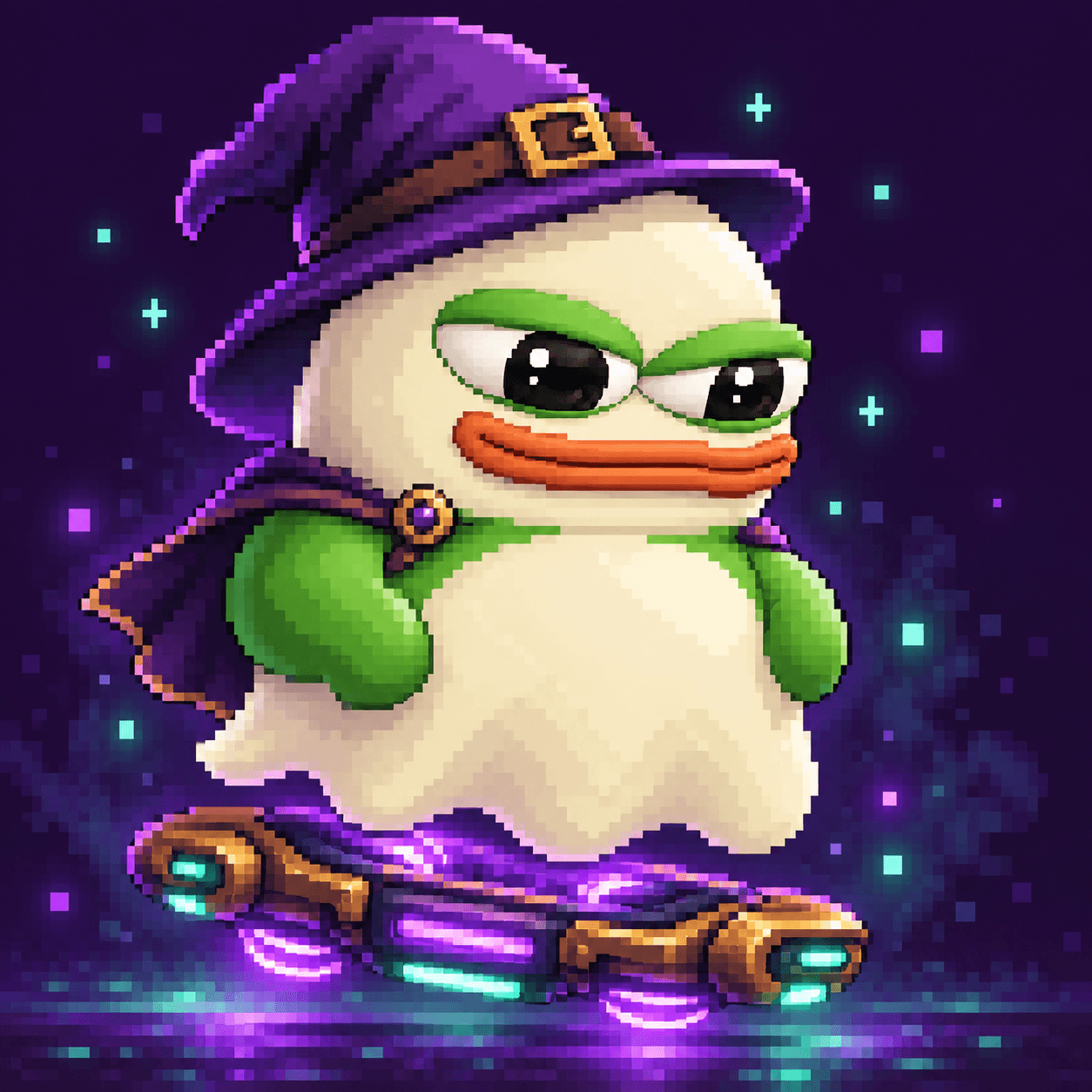 Pepoto companion in pixel-inspired style